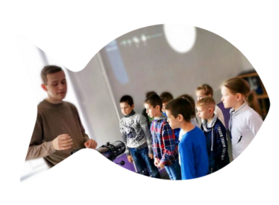 Children enjoying summer camp activities